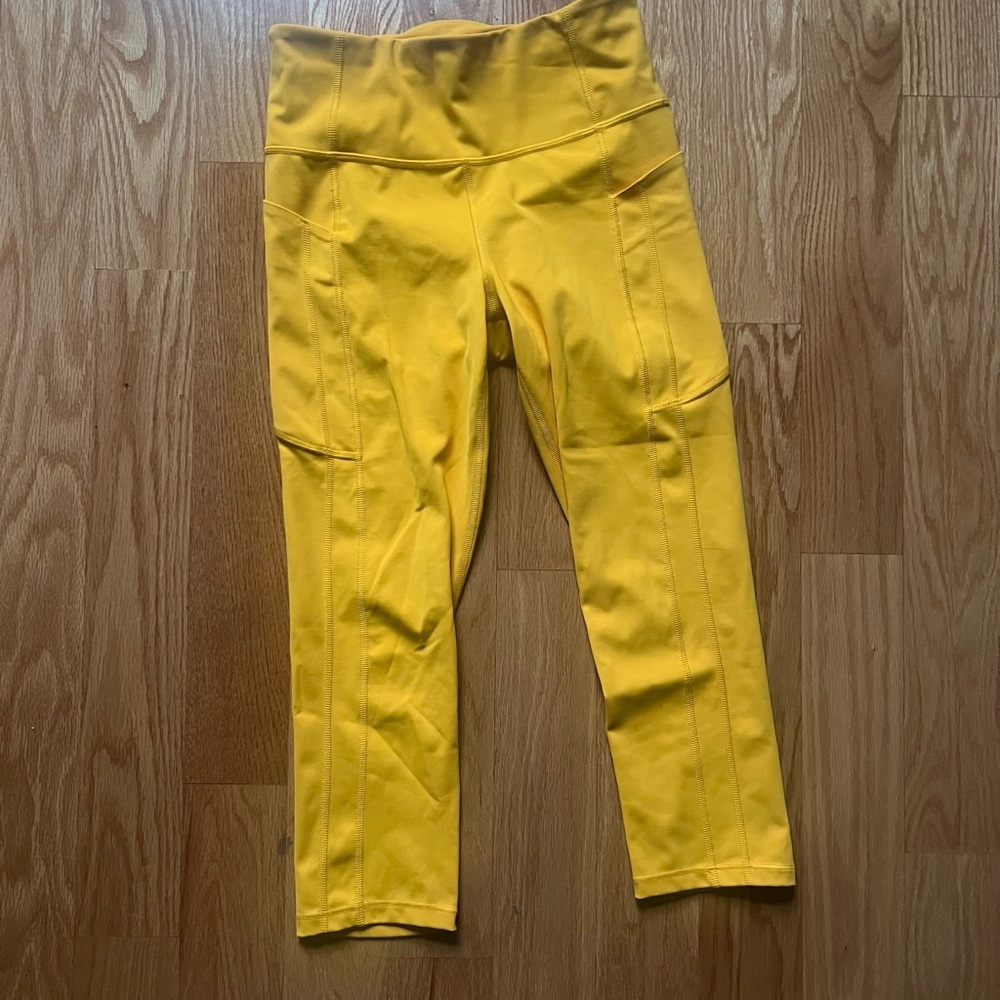 Athleta Yellow Leggings